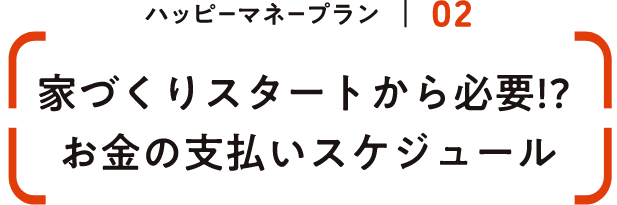 家づくりスタートから必要!?お金の支払いスケジュール