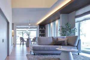 アイ工務店　アイメッセB棟モデルハウス紹介～漆喰と格子の調和が美しい平屋～